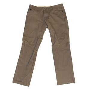 Kuhl The Law Jean Mens 38x32 Brown Stretch Canvas Rugged Work Pants 5193
